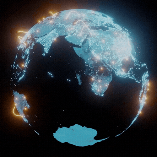 X402DIRECT globe animation